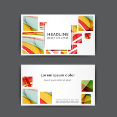 Obraz premium Business card template