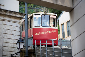 Vieux Lyon Funicular Train, France - 178946792