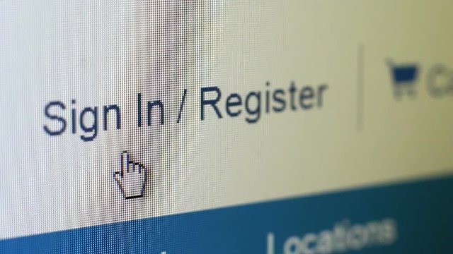 Click Button Sign In and Register