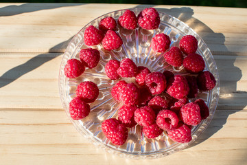 Himbeeren zum Frühstück