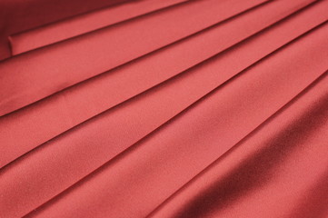 Fabric silk red