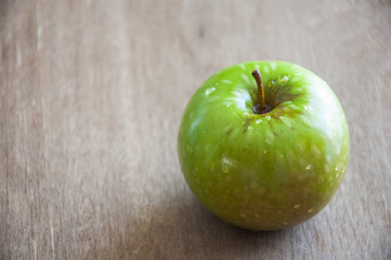 Ripe juicy green apple