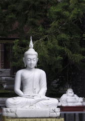 Obraz premium Buddha statues Wat Pra Singh Chiang Mai Lanna Thailand
