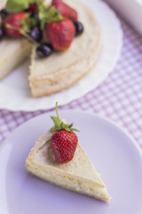 Cake with berries