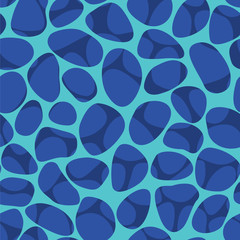 Seamless pattern of blue water