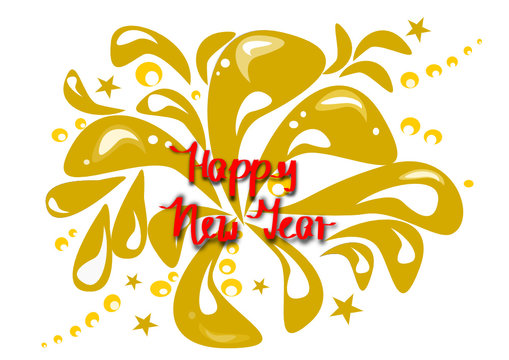 Neujahrsgrusskarte