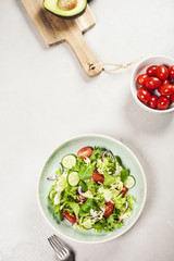 Fresh vegetable salad