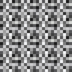 Vector Seamless pattern with gray pixels