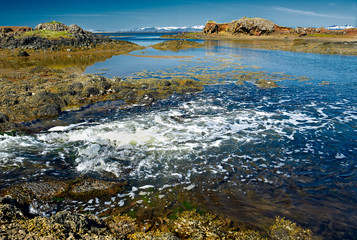 rivier with mountains