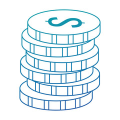 coins money isolated icon