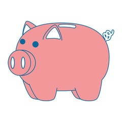piggy savings isolated icon