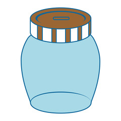 glass jar isolated icon