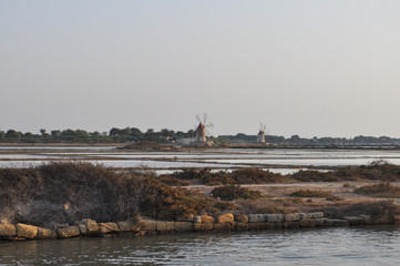 Saline (Salt flats) in Marsala