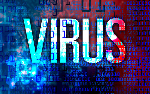 Virus computer cyber attack