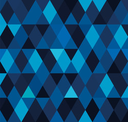 vector background with blue triangles
