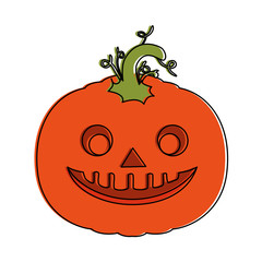 pumpkin hallooween decorative icon