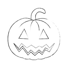 pumpkin hallooween decorative icon