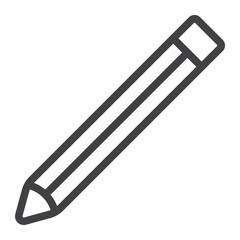 Pencil line icon, web and mobile, edit sign vector graphics, a linear pattern on a white background, eps 10.