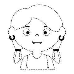 Fototapeta premium little girl avatar character