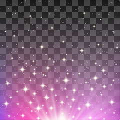 Pink shiny background with transparent effect