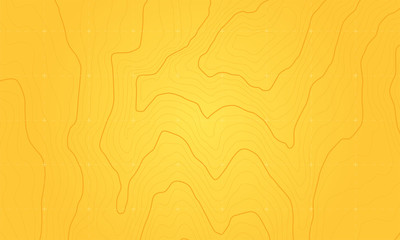 The stylized height of the topographic contour in lines and contours. The concept of a conditional geography scheme and the terrain path. Vector illustration.