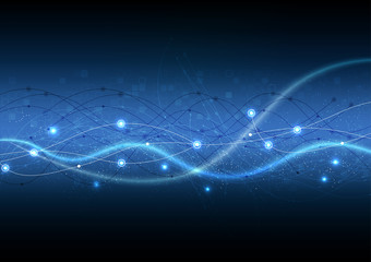 vector background abstract technology communication data Science