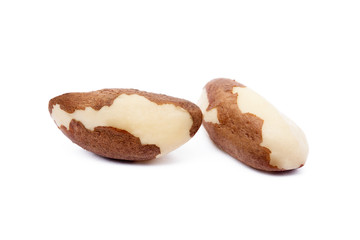 Para nuts isolated on a white background