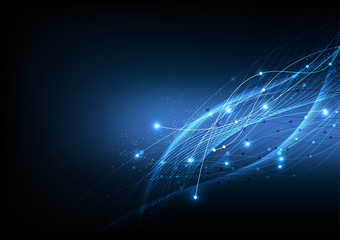 vector background abstract technology communication data Science