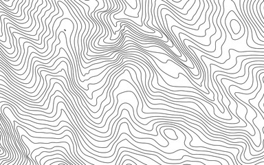 MobileThe stylized height of the topographic contour in lines and contours. The concept of a conditional geography scheme and the terrain path. Vector illustration. - obrazy, fototapety, plakaty