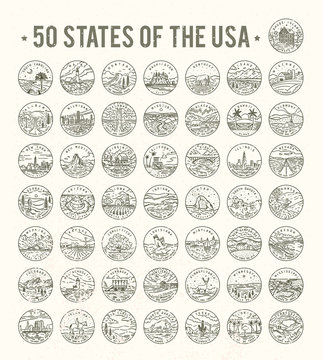 50 States of the USA