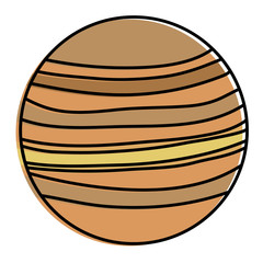 venus planet isolated icon