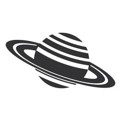 saturn planet isolated icon