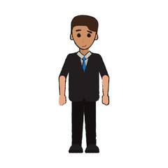 businessman cartoon icon image vector illustration design