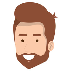 young man head avatar character