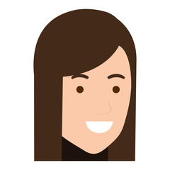 beautiful woman head avatar character