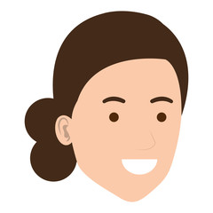 beautiful woman head avatar character