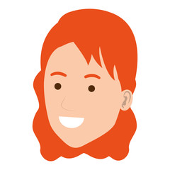 beautiful woman head avatar character