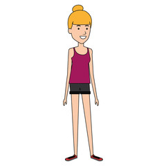 Fototapeta premium beautiful woman avatar character