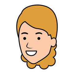 beautiful woman head avatar character