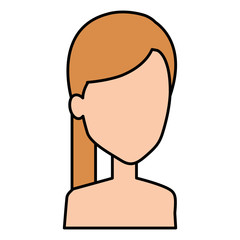 beautiful woman shirtless avatar character