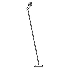 microphone music isolated icon