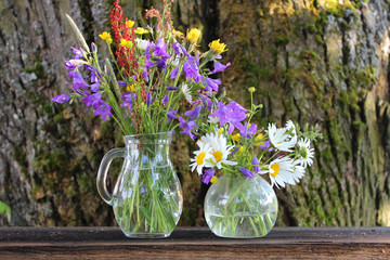 Flowers in glass