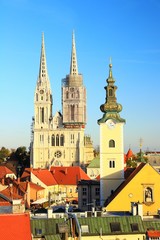 Fototapeta na wymiar Zagreb Cathedral, Croatia 