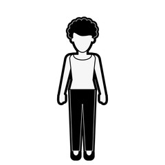 young business woman full body icon image vector illustration design