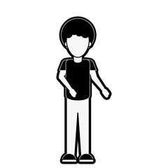 man with shirt and pants full body icon image vector illustration design