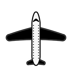 airplane topview icon image vector illustration design