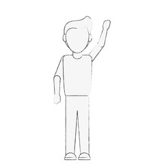 man with shirt and pants full body icon image vector illustration design