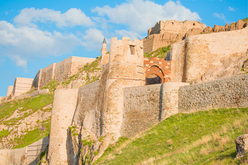 Fototapeta na wymiar The old castle at Van - Eastern turkey