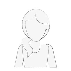 woman young pretty portrait icon image vector illustration design