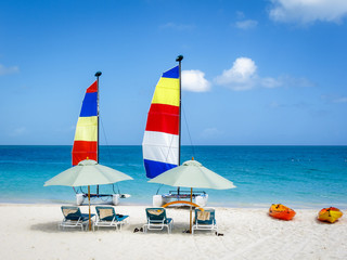 Beach Setup Sailboats
